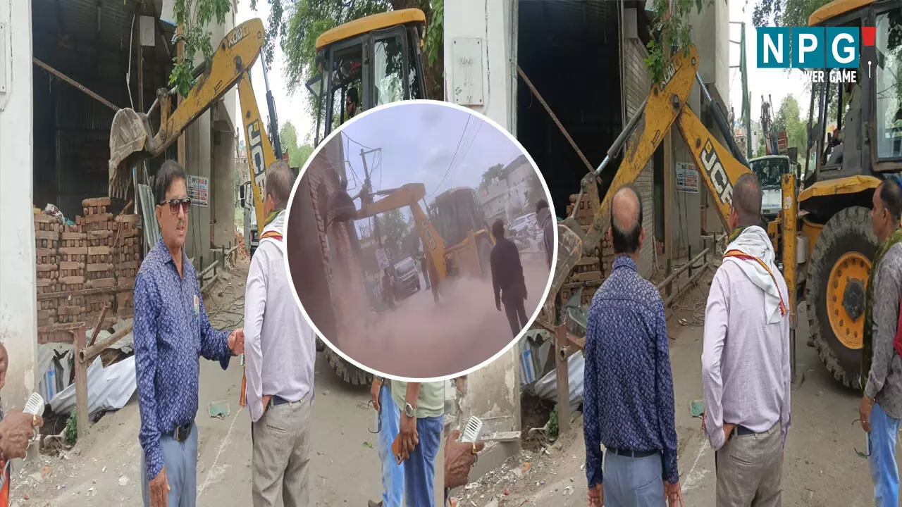 Bilaspur news: सरकारी जमीन पर अब भी चल रहा कब्जे का खेला: ज्वाली नाला से लगे सरकारी जमीन पर कब्जा कर तान दिया तीन मंजिला भवन, चला निगम का एक्सीवेटर