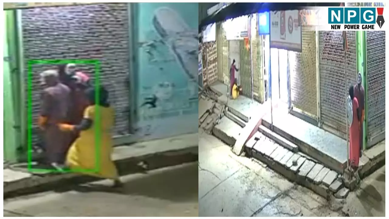 CG में गाउन-मुखौटा वाले चोर: ज्वेलरी शॉप का लॉक तोड़कर चोरी, फिर बोरी में गहने भरकर भागे...