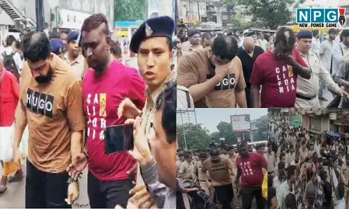 Raipur Journalists Assaulted: पत्रकारों से मारपीट, पुलिस ने आरोपी बाउंसरों का सिर मुंडवाया, निकाला जुलूस, देखें वीडियो....