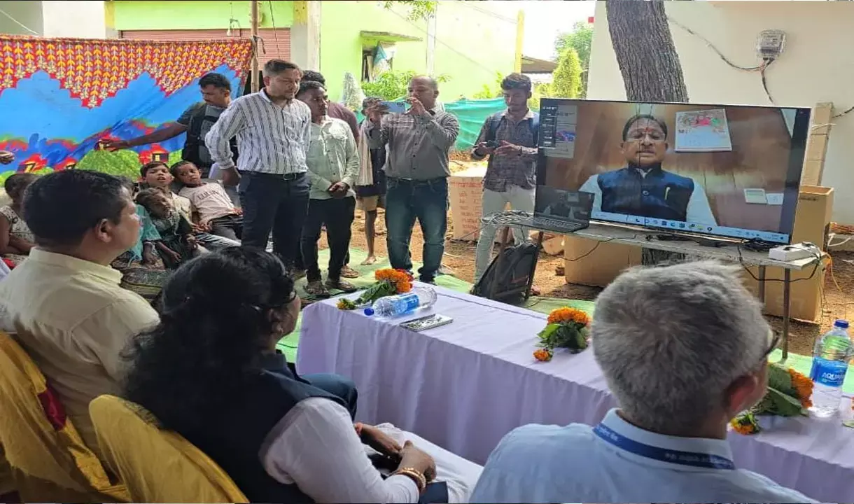 छत्तीसगढ़ के पामेड़ में खुली ग्रामीण बैंक की शाखा, मुख्यमंत्री विष्णुदेव साय ने किया वर्चुअल शुभारंभ