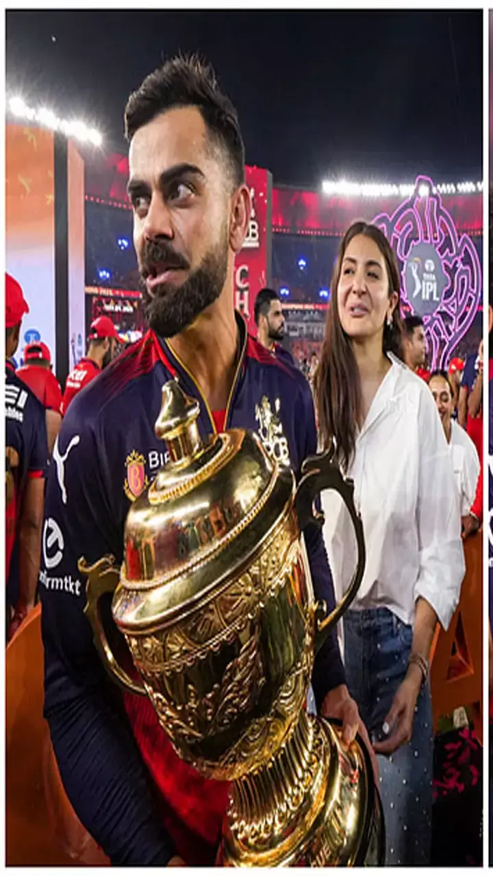 IPL 2025: RCB की जीत पर लेडी लक के साथ इस तरह जश्न मनाते दिखे विराट कोहली
