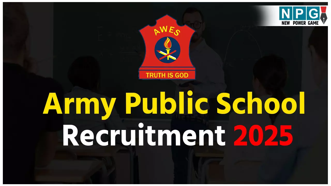 Army Public School Recruitment 2025: आर्मी पब्लिक स्कूल में टीचर के पोस्ट पर निकली भर्ती, जल्दी करें आवेदन Army Public School Recruitment 2025: आर्मी पब्लिक स्कूल में टीचर के पोस्ट पर निकली भर्ती, जल्दी करें आवेदन