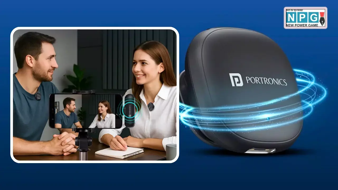Portronics VlogMate One Wireless Mic Launched in India Portronics VlogMate One Wireless Mic Launched in India