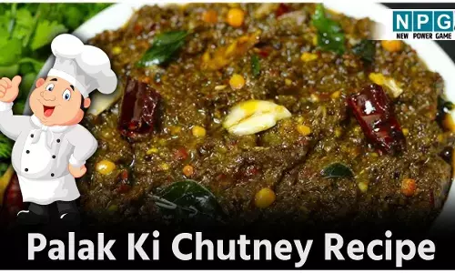 Palak Ki Chutney Recipe