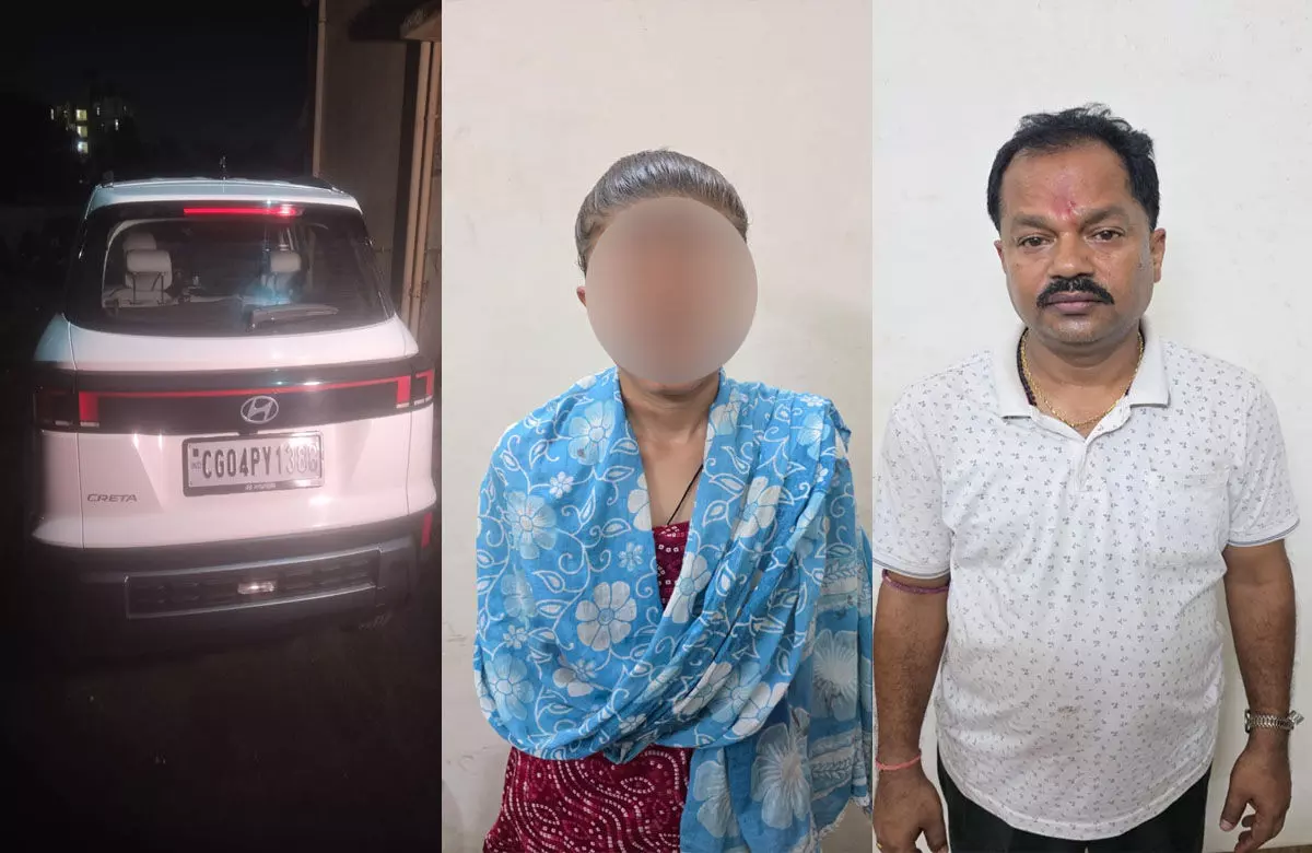 Raipur Crime News: चलती कार से लाश को फेंका, एक युवती समेत 2 गिरफ्तार, बोले-कार के अंदर कर रहे थे नशा, तभी हो गई मौत