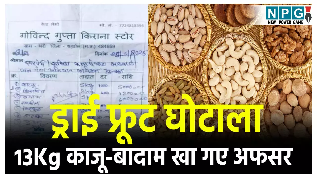 Shahdol Dry Fruit Case: ड्राई फ्रूट घोटाला... एक घंटे के कार्यक्रम में 13Kg काजू-बादाम खा गए अफसर,
