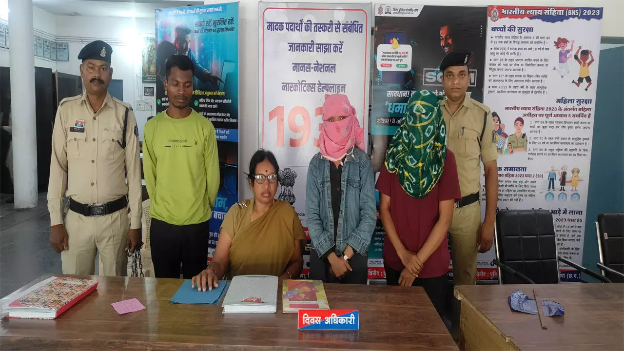 Janjgir–Champa news: फोटो वीडियो वायरल करने की धमकी देकर ब्लेकमेलिंग, वसूली के लिए आई युवतियों समेत तीन गिरफ्तार