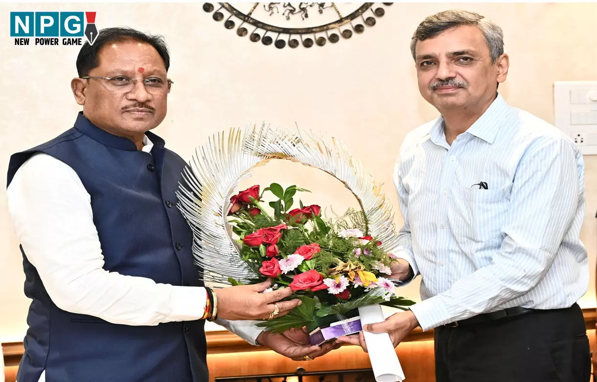 मुख्यमंत्री साय से भारत सरकार में भूमि संसाधन सचिव ने की भेंट, भू-अभिलेख सुधार, डिजिटल सर्वे और राजस्व न्यायालयों मामलों के त्वरित निराकरण को लेकर हुई विस्तृत चर्चा मुख्यमंत्री साय से भारत सरकार में भूमि संसाधन सचिव ने की भेंट, भू-अभिलेख सुधार, डिजिटल सर्वे और राजस्व न्यायालयों मामलों के त्वरित निराकरण को लेकर हुई विस्तृत चर्चा