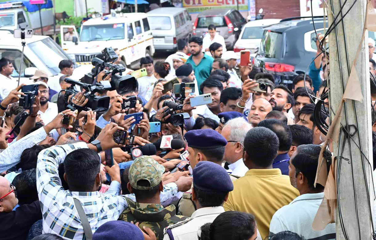 चैतन्य बघेल को ईडी ने हिरासत में लिया, कांग्रेस नेताओं का जमकर हंगामा...