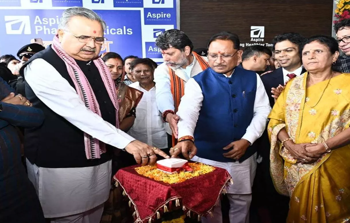एस्पायर फार्मास्यूटिकल्स  उद्घाटित: CM विष्णुदेव बोले, नई औद्योगिक नीति से विकास और रोजगार सृजन कर रही है हमारी सरकार