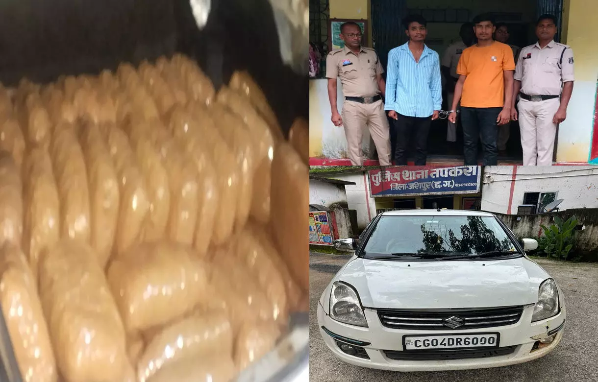 Jashpur News: कार की डिक्की में 36 लाख का गांजा, ओडिशा से भरकर ले जा रहे थे एमपी, छत्तीसगढ़ पुलिस ने आरोपी तस्कर और अवैध गांजा किया जब्त