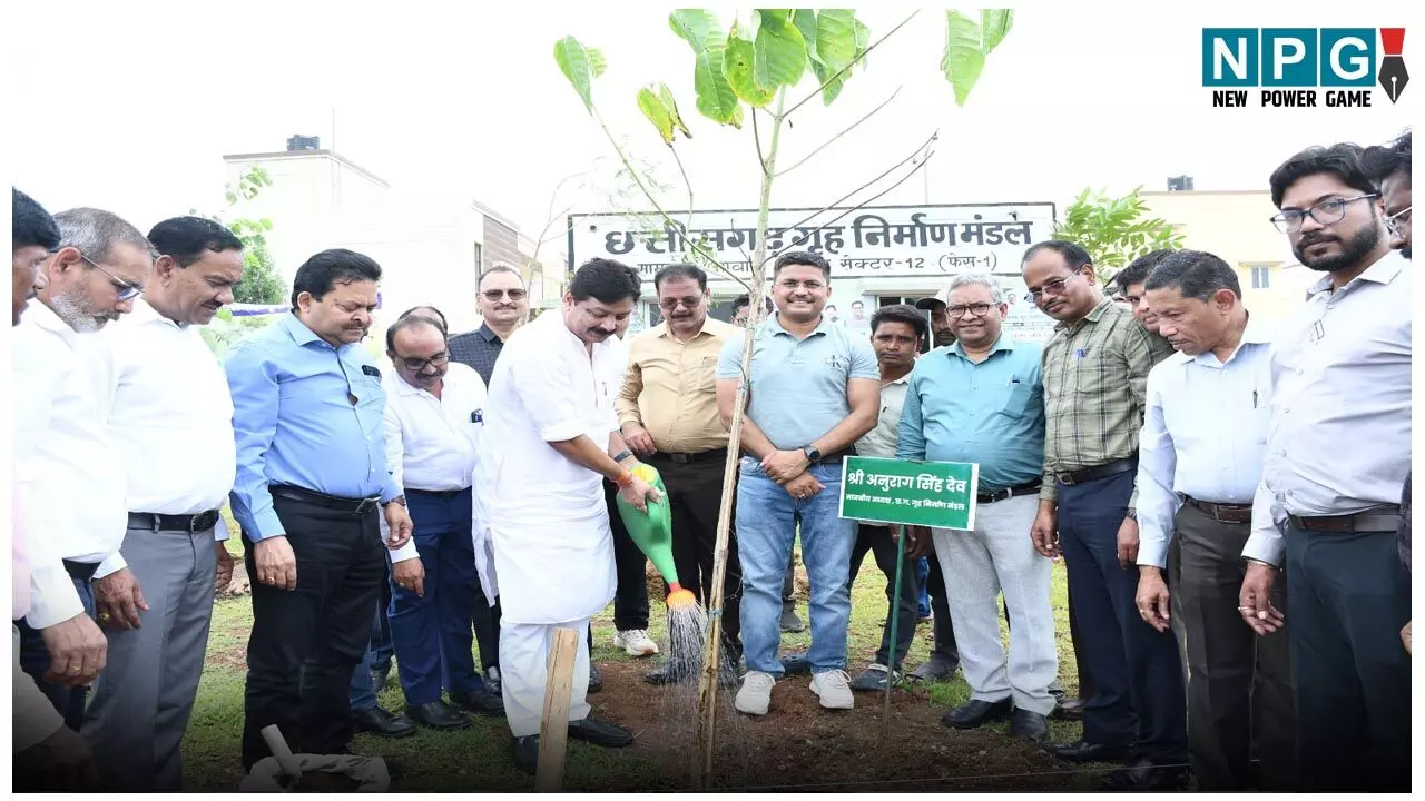 छत्तीसगढ़ गृह निर्माण मंडल द्वारा व्यापक वृक्षारोपण अभियान का आयोजन
