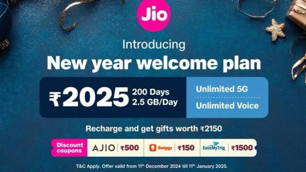 Jio prepaid plan 2025: Jio का धमाकेदार प्लान, 200 दिन की वैलिडिटी, हर दिन 2.5GB डेटा, फ्री OTT और 5G एक्सेस!