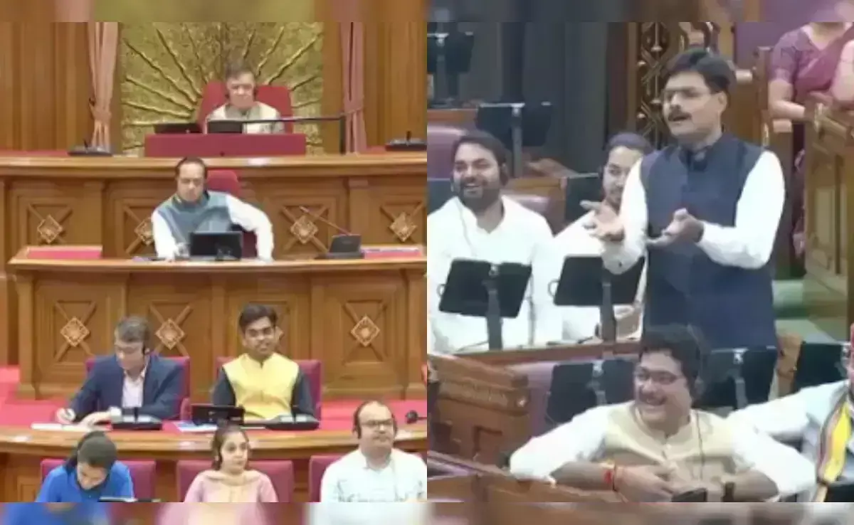 AI TRAINING IN UP ASSEMBLY : विधायक अभय सिंह ने यूपी विधानसभा में कर दिया कुछ ऐसा की हंसी के ठहाकों से गूंज उठा सदन