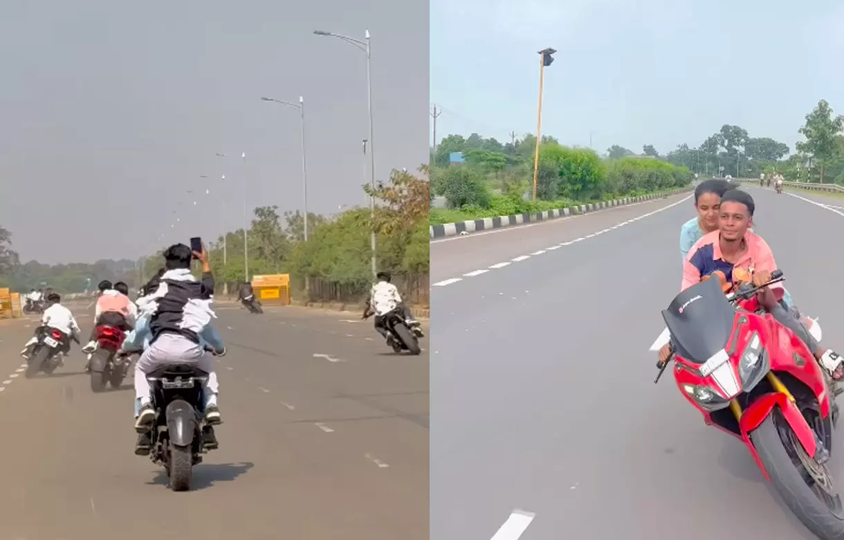 Raipur News: स्टंटबाजों ने रायपुर पुलिस को दी सीधी चुनौती, वीडियो शेयर कर लिखा, 15 अगस्त को मिलों, खेलते हैं मौत का खेल...