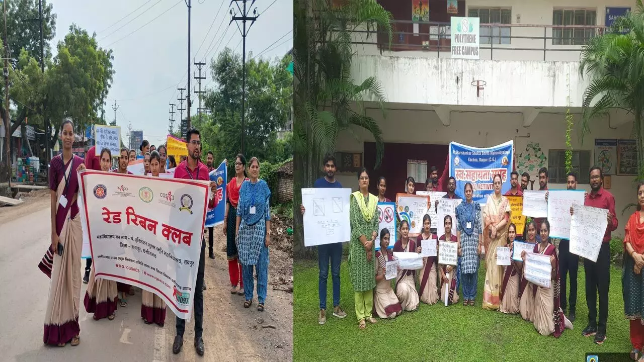 पं. हरिशंकर शुक्ल स्मृति महाविद्यालय में नशामुक्ति अभियान के तहत जागरूकता रैली और स्लोगन प्रतियोगिता का आयोजन पं. हरिशंकर शुक्ल स्मृति महाविद्यालय में नशामुक्ति अभियान के तहत जागरूकता रैली और स्लोगन प्रतियोगिता का आयोजन