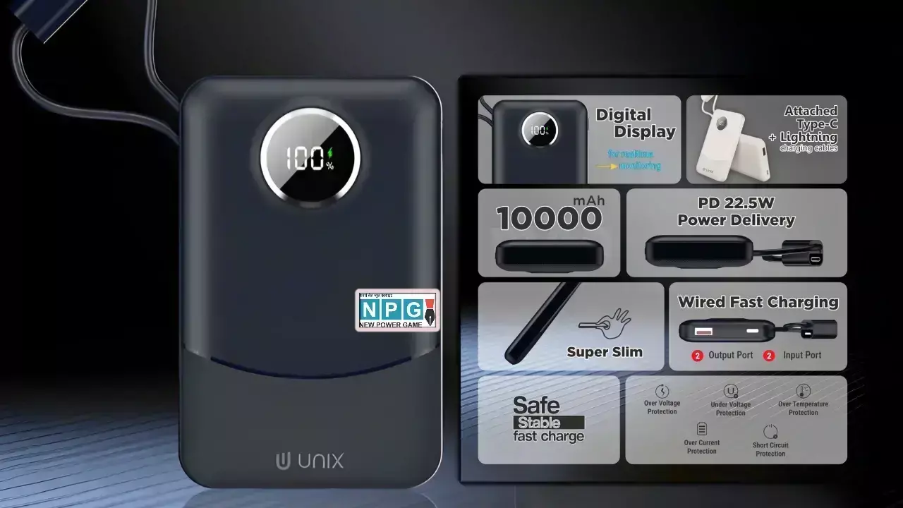 Unix UX-1519 Powerbank Launched in India News Hindi