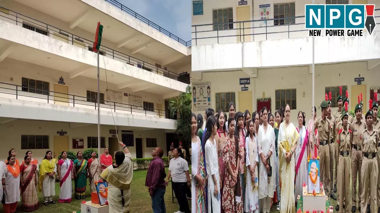 पं. हरिशंकर शुक्ल स्मृति महाविद्यालय में स्वतंत्रता दिवस का आयोजन