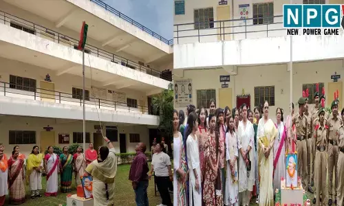 पं. हरिशंकर शुक्ल स्मृति महाविद्यालय में स्वतंत्रता दिवस का आयोजन