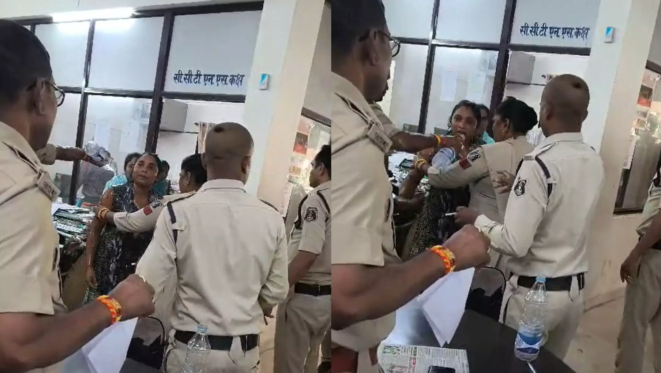 Bilaspur News: पति को बचाने के लिए महिला का हाईवोल्टेज ड्रामा, थाने में पेट्रोल डालकर आत्महत्या की धमकी, देखें वायरल वीडियो