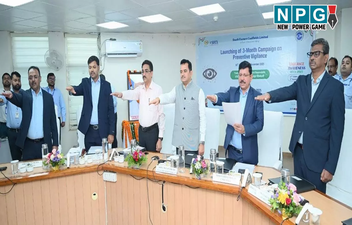 मुख्यमंत्री के सचिव पी दयानंद ने एसईसीएल में तीन माह के निवारक सतर्कता अभियान का किया शुभारंभ, बोले-सतर्कता की शुरुआत स्वयं से होती है