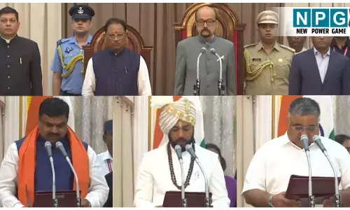 CG New Minister: सीजी में हरियाणा की तर्ज पर अब 13 मंत्री, गजेंद्र यादव, खुशवंत साहेब और राजेश अग्रवाल को राज्यपाल ने दिलाई शपथ...