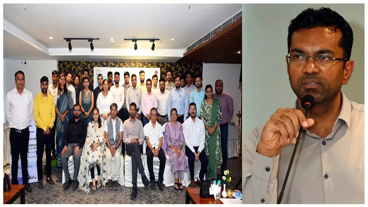 CG-ECSBC News: ऊर्जा संरक्षण एवं सतत भवन संहिता पर आधारित कार्यशाला में आये प्रतिभागियों को क्रेडा, सीईओ राजेश सिंह राणा ने किया संबोधित...