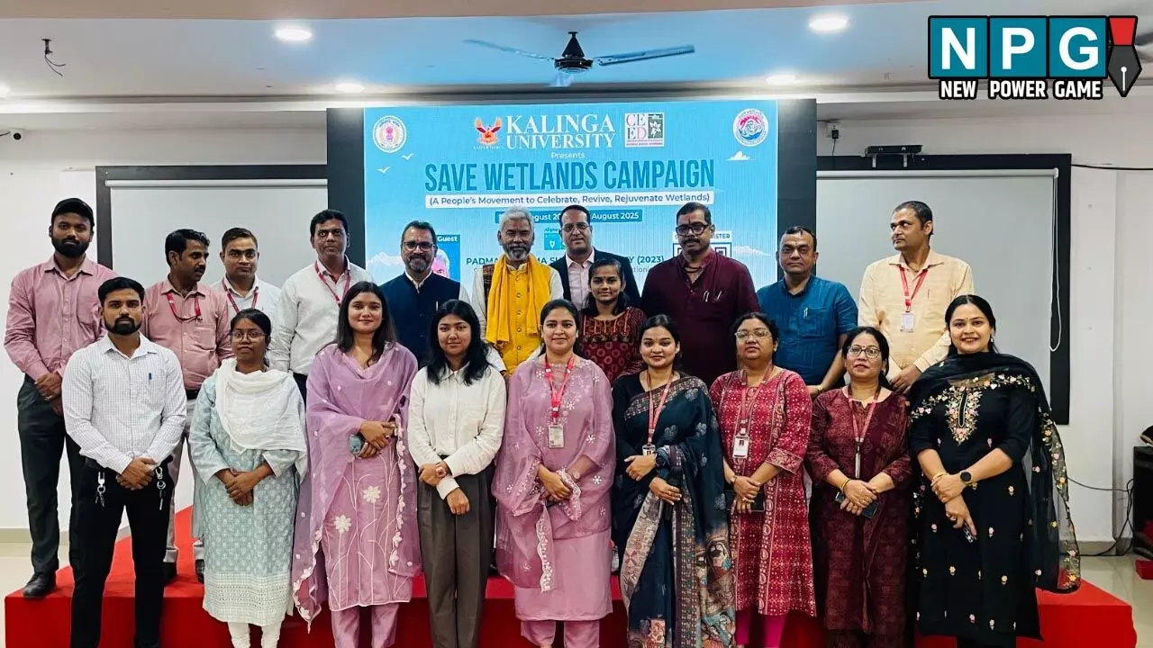 कलिंगा विश्वविद्यालय में दो दिवसीय सेव वेंटलेंड मुहिम पर कार्यशाला का सफल आयोजन