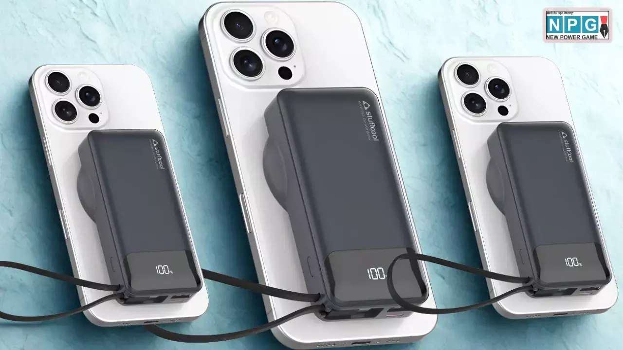 Stuffcool Nemo 10000mAh Magnetic Wireless Powerbank Launched News Hindi
