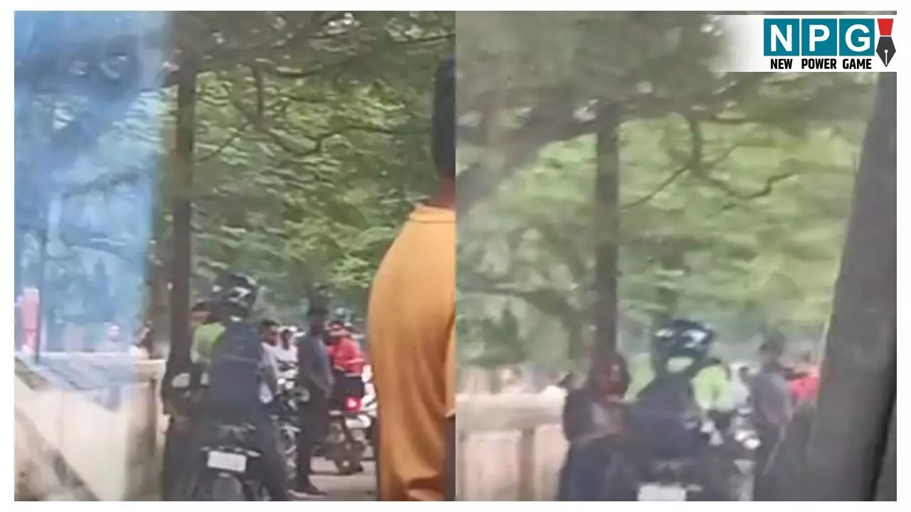 Korba News: SP ऑफिस के पास बवाल! पति ने बीच सड़क पत्नी पर बरसाए थप्पड़