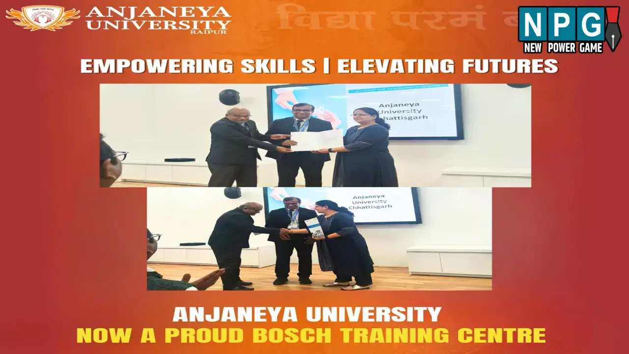 CG News: आंजनेय विश्वविद्यालय ने Bosch India Foundation के साथ किया ऐतिहासिक MoU: ऑटोमोटिव स्किल ट्रेनिंग से विद्यार्थियों को मिलेगा वैश्विक स्तर का अनुभव