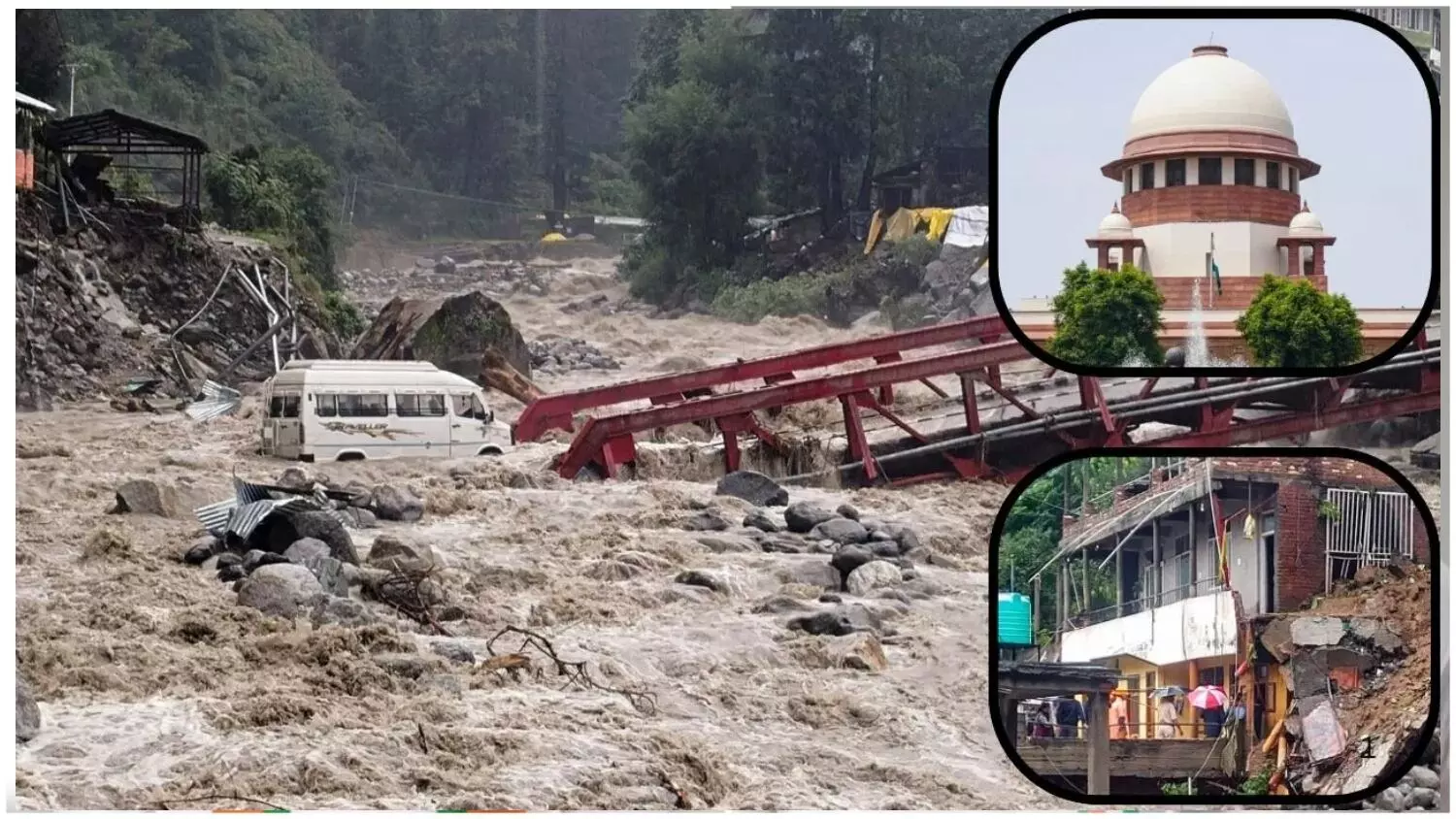 बाढ़ से प्रभावित 4 राज्यों को SC ने भेजा नोटिस: सरकार से मांगा जवाब, कहा- अवैध पेड़ कटाई की संभावना