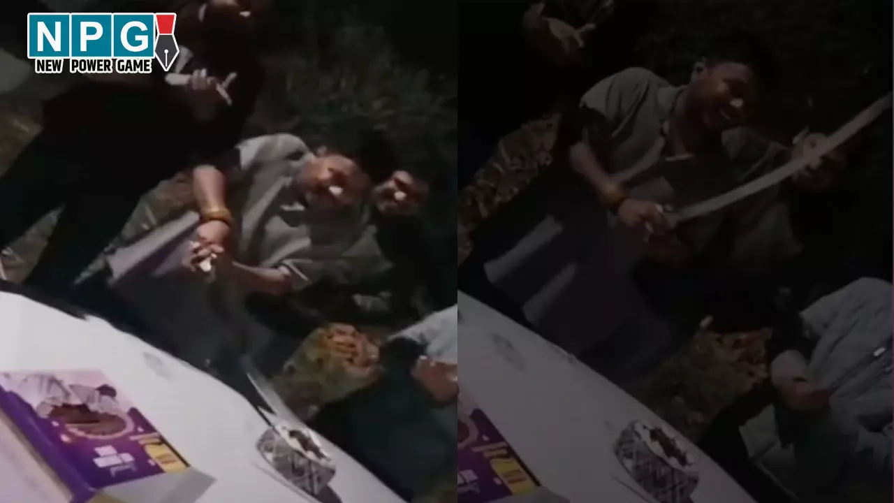 Korba News: बीजेपी नेता की दबंगई, कार की बोनट पर केक रखकर तलवार से काटा, वीडियो वायरल...