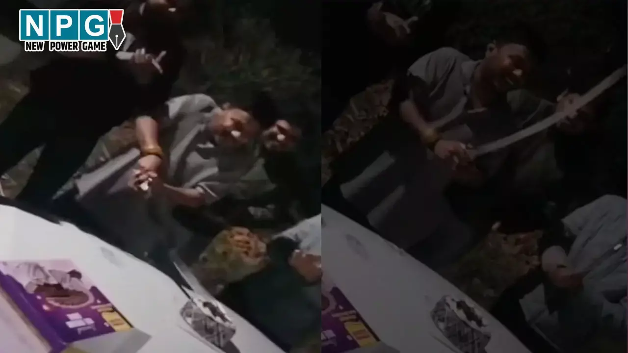 Korba News: बीजेपी नेता की दबंगई, कार की बोनट पर केक रखकर तलवार से काटा, वीडियो वायरल...