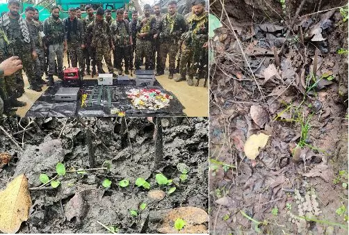 Sukma News : फिर से नाकामयाब हुए नक्सलियों के मंसूबे... जवानों को जख्मी करने लगाए गए थे स्पाइक होल, नक्सली डंप और होल बरामद