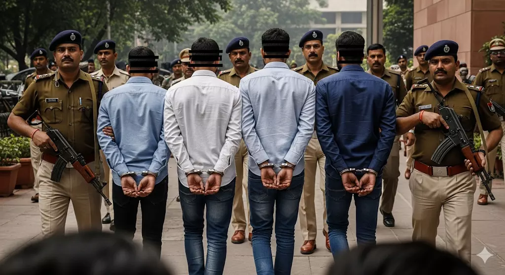 दिल्ली पुलिस ने 5 संदिग्ध आतंकियों को गिरफ्तार किया