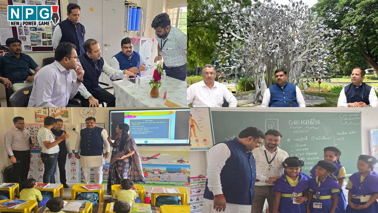 CG News: शिक्षा मंत्री गजेंद्र यादव पहुंचे गुजरात के विद्या समीक्षा केंद्र, स्कूल के शिक्षकों और बच्चों से की बातचीत, बोले-छत्तीसगढ़ की शिक्षा व्यवस्था...