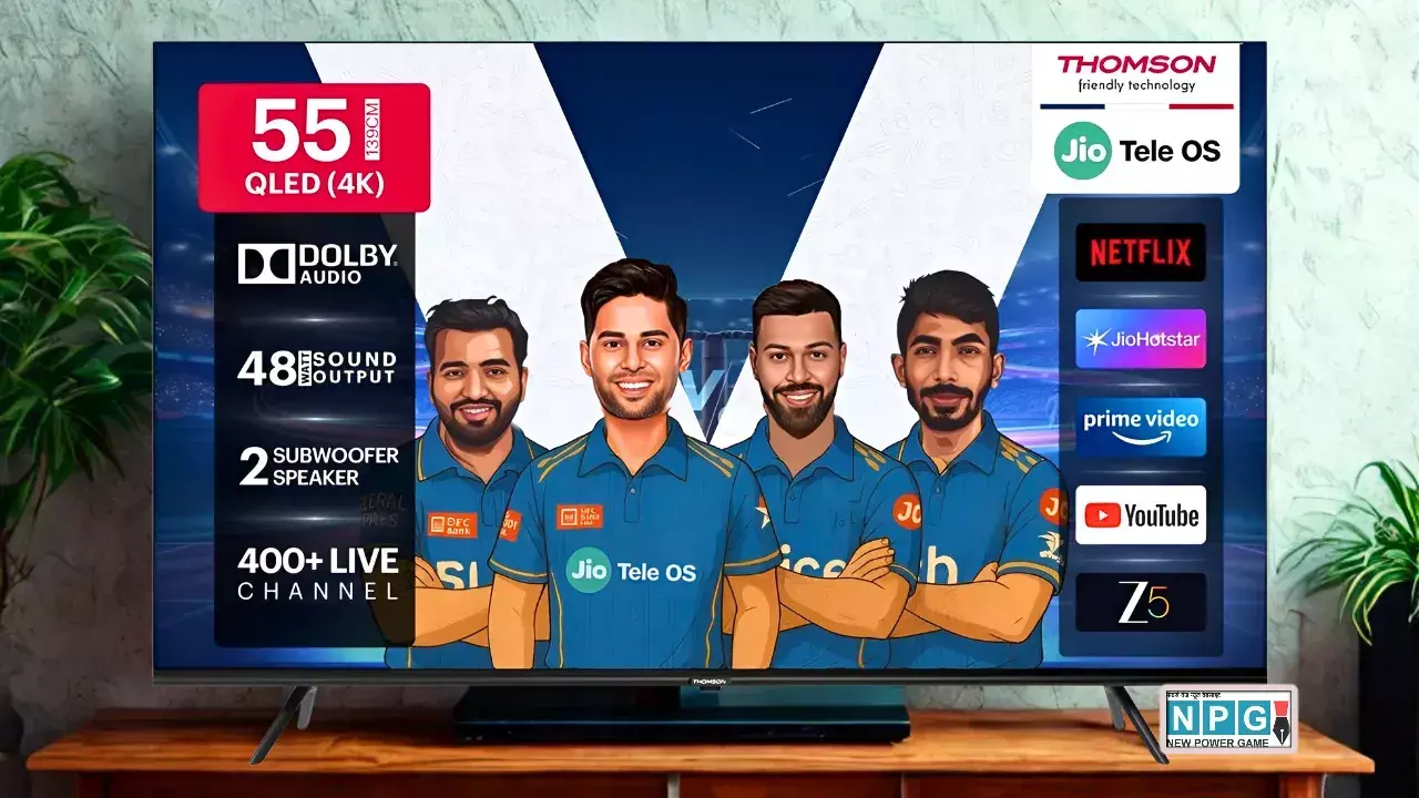 THOMSON 50 And 55-inch JioTele OS QLED Smart TVs Launched in India
