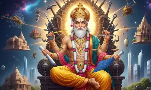 vishwakarma puja 2025 : प्रजापति ब्रह्मा जी के सातवें पुत्र हैं भगवान विश्वकर्माजी... इंद्रपुरी, लंका, द्वारिका, हस्तिनापुर, जगन्नाथपुरी के साथ सुदर्शन चक्र, शिव जी का त्रिशूल, पुष्पक विमान, इंद्र का व्रज भी है इनका निर्माण