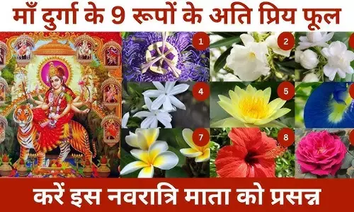 Navratri 2025 :  हर देवी को है एक विशेष फूल प्रिय... नवरात्र के नौ दिनों में माँ को करें उनके खास फूलों से खुश