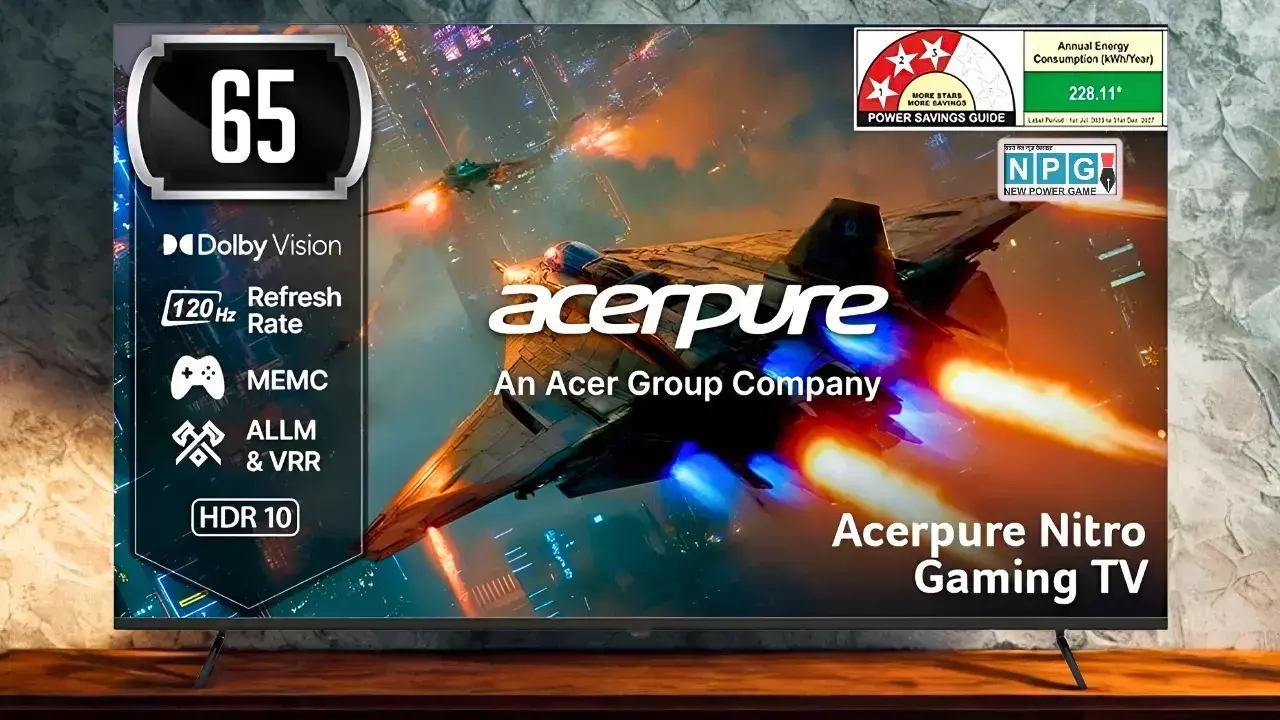 Acerpure Nitro Series 4K QLED Gaming TVs Launched in India News Hindi