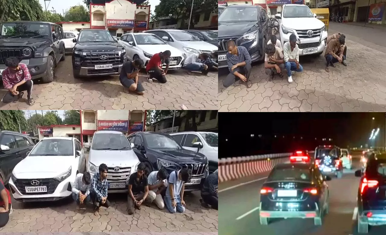 CG News: रईसजादों को हुड़दंग करना पड़ा भारी, गेट पर झूलकर गैंगस्टर गाने पर बनाये रील, 15 गिरफ्तार, 8 लग्जरी गाड़ियां जब्त...