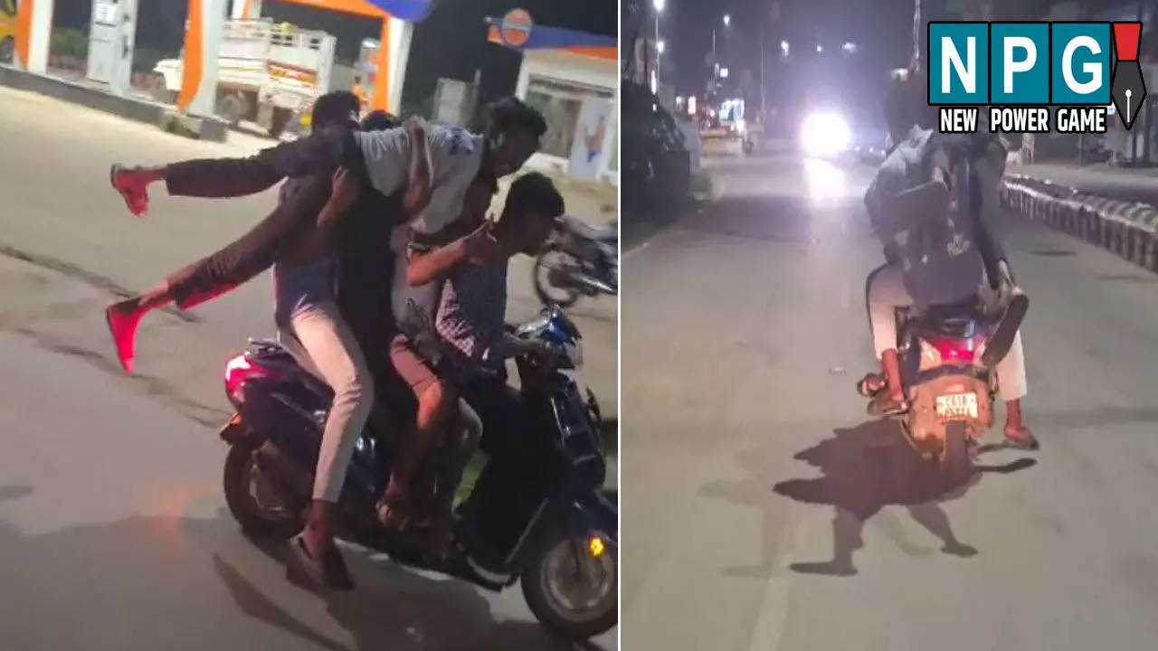 Bijapur Bike Stunt: CG में एक स्कूटी पर 5 युवक: फिर करने लगे ऐसा खतरनाक काम, अब VIDEO सोशल मीडिया पर हो रहा वायरल