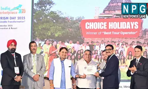 सेंट्रल इंडिया कनेक्ट मार्केटप्लेस 2025: छत्तीसगढ़ टूरिज्म बोर्ड ने चॉइस हॉलीडेज को बेस्ट टूर ऑपरेटर पुरस्कार से नवाज़ा