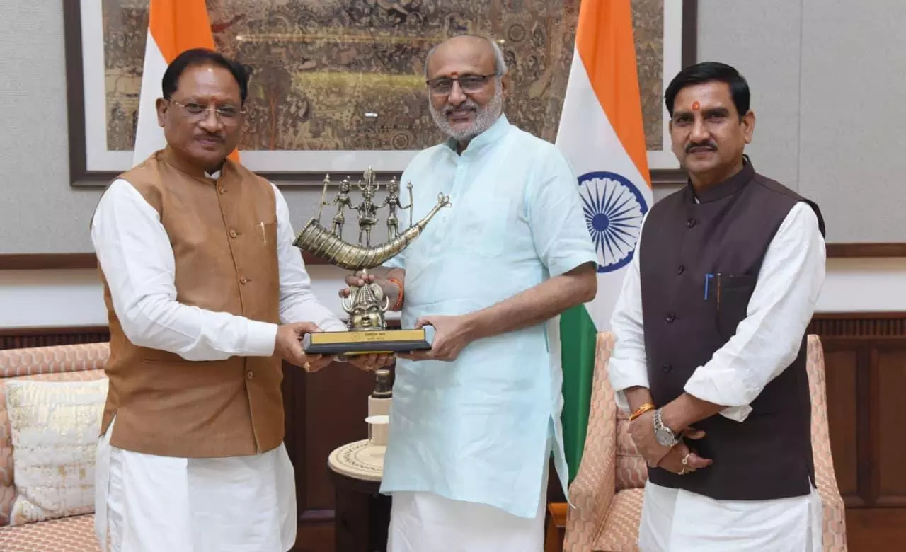 Vice President Radhakrishnan visit in chhattisgarh: छत्तीसगढ़ राज्योत्सव के समापन समारोह में शामिल होंगे उपराष्ट्रपति, मुख्यमंत्री विष्णु देव ने की मुलाकात...