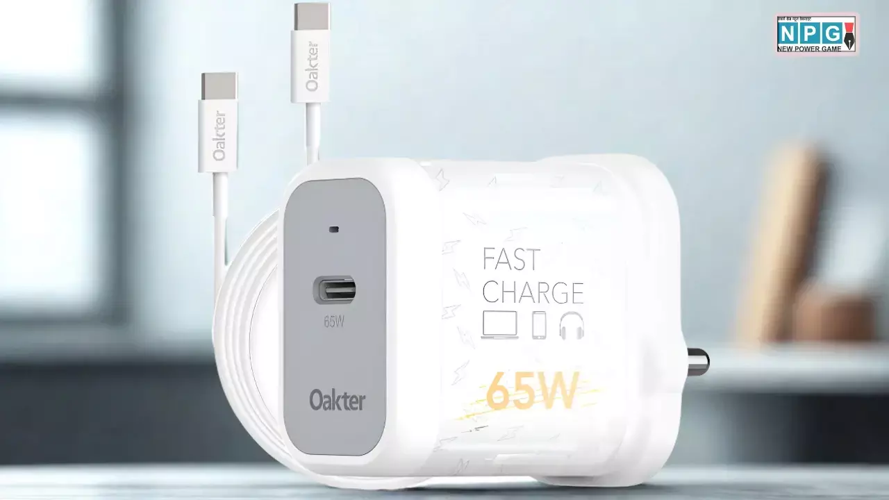 Oakter 65W GaN Charger Launched in India News Hindi