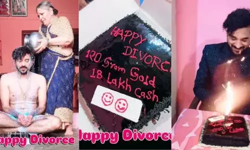 दूध से नहाकर मनाया तलाक का जश्न! युवक ने केक काटकर कहा- अब मैं सिंगल हूं, खुश हूं, आजाद हूं.. देखें ये वायरल वीडियो