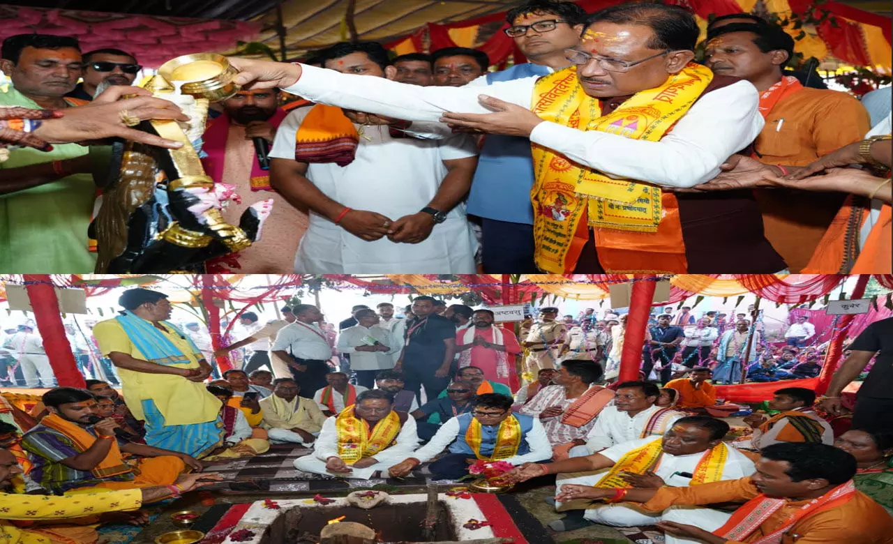 CG News: जहां राम ने माता से रणभूमि में मांगा था लंका विजय का आशीर्वाद, वहां सीएम विष्णुदेव ने  की पूजा अर्चना और माता का दुग्धाभिषेक...