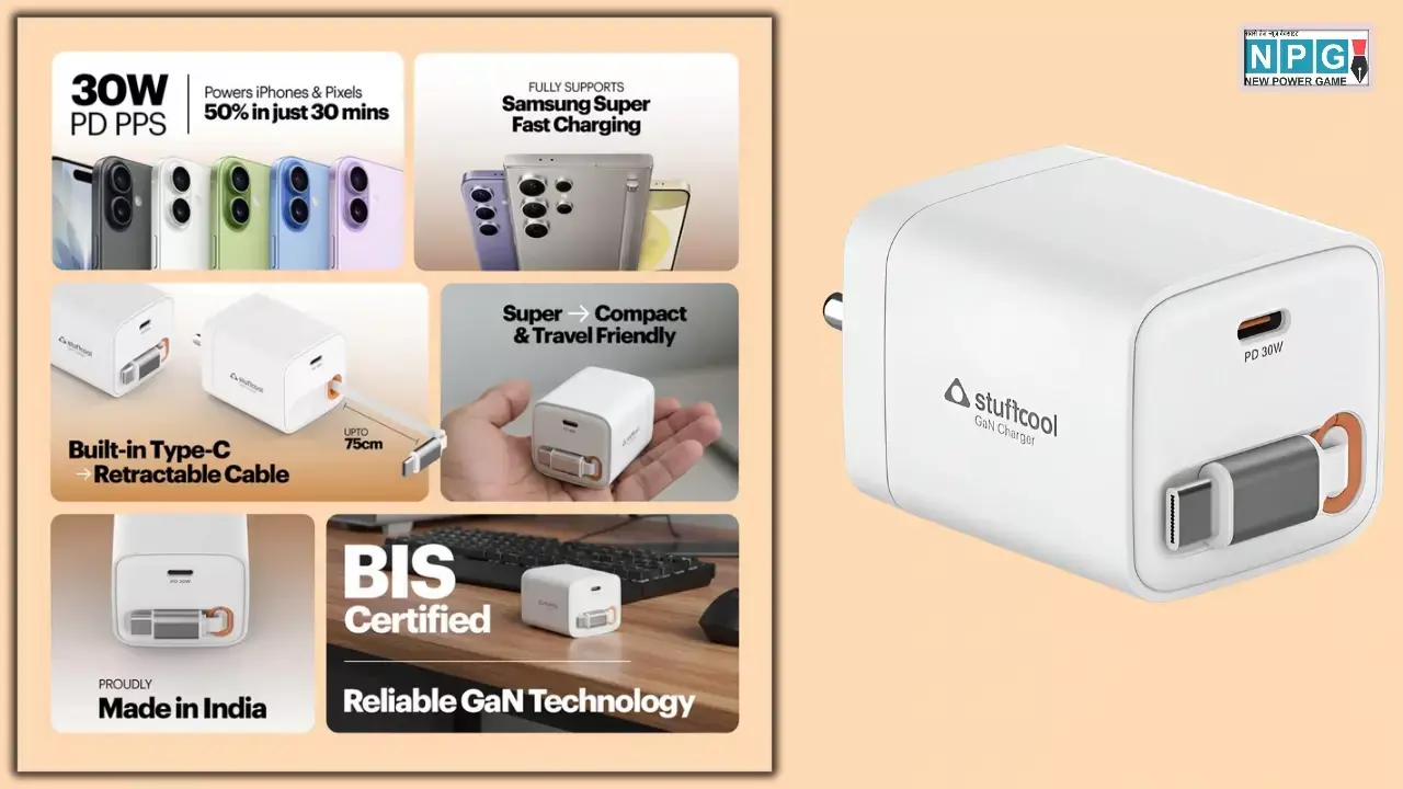 Stuffcool Zeno 30W GaN Charger Launched News Hindi