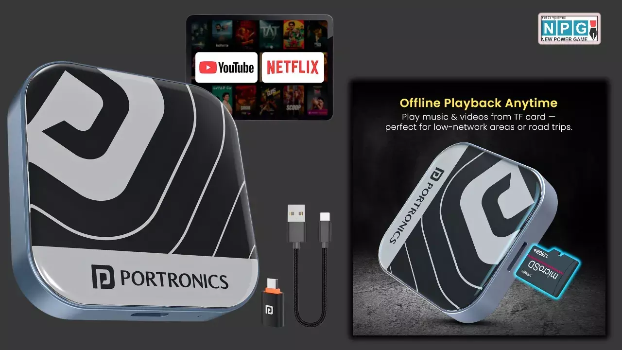 Portronics Tune Plus Wireless Car Adapter Launched News Hindi